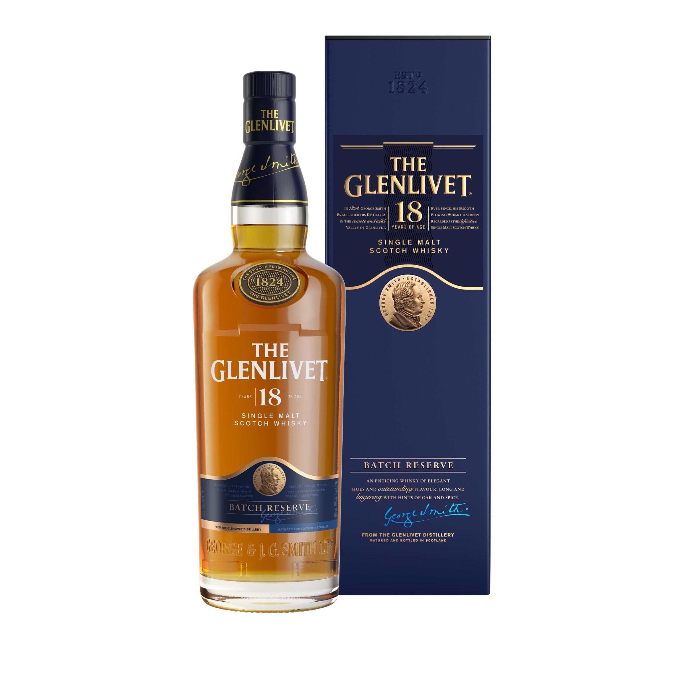 The Glenlivet 18 Year Single Malt Scotch Whisky -750 ml | Bobar