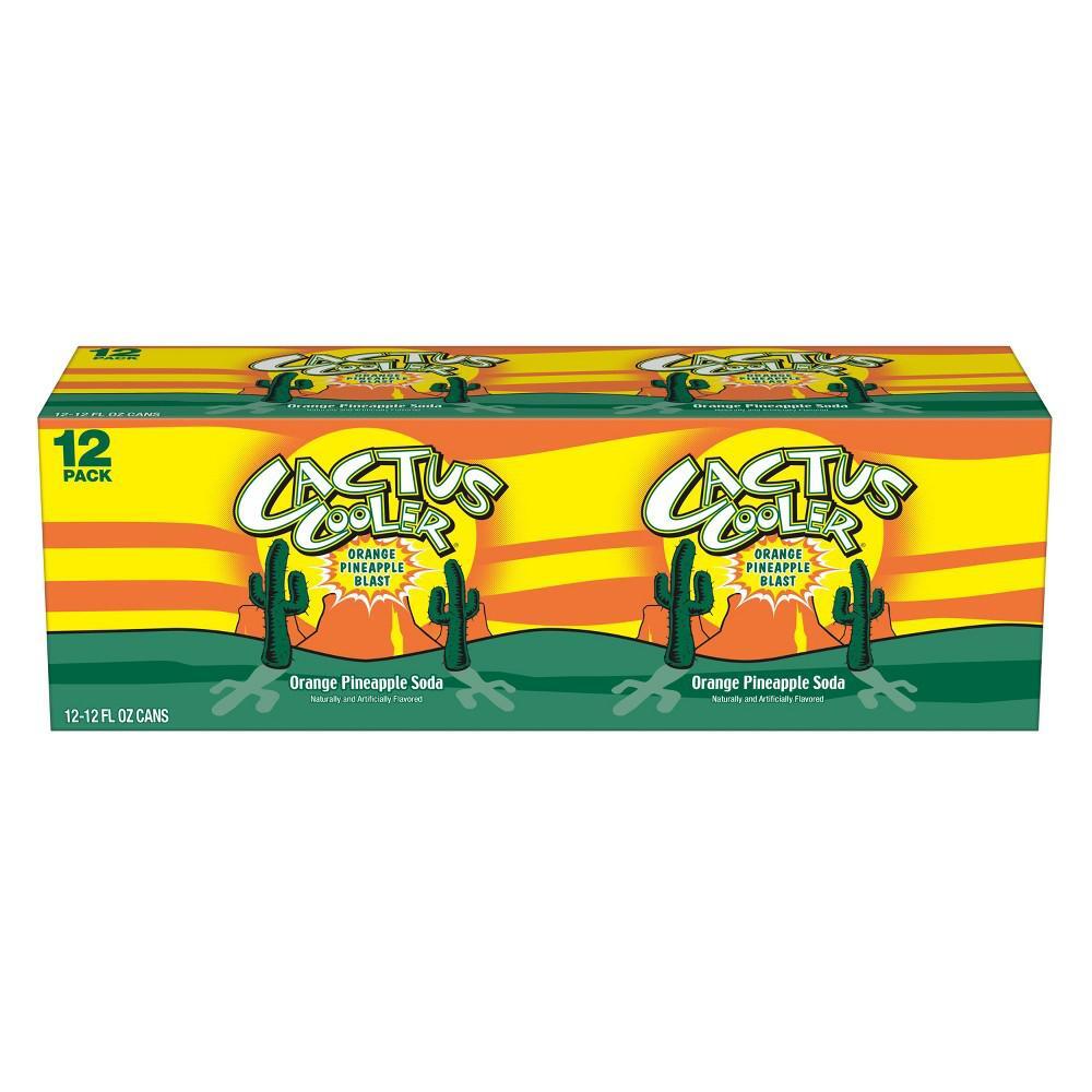 Cactus Cooler Orange Pineapple Soda - 12 Oz (6 - Pack)